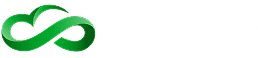 Green infinity symbol resembling a cloud next to the word "ZULTYS" in white, all on a light gray background.